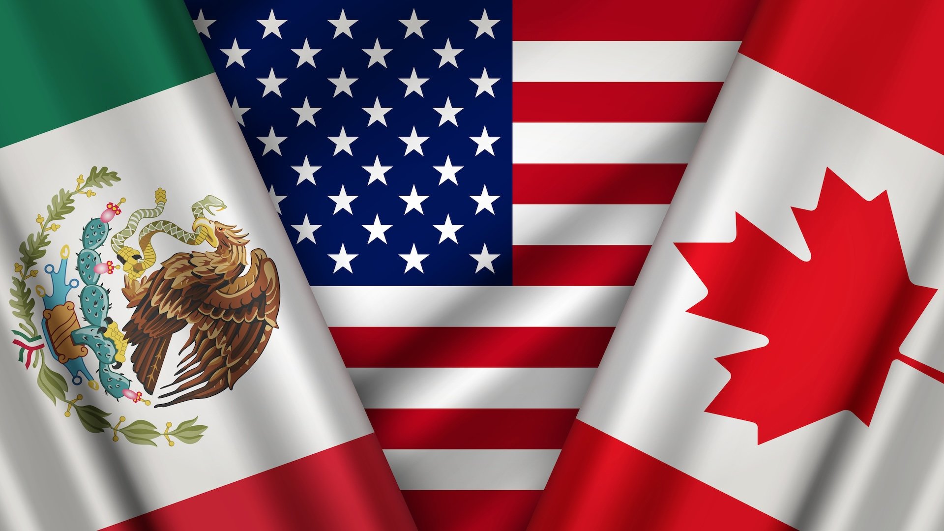 National Design Featuring the USA, Canada and Mexico Identity